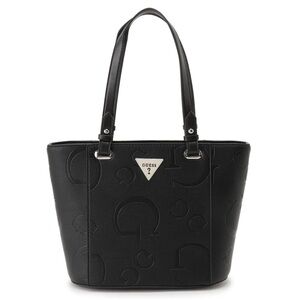GUESS Embossed Black Tote Bag